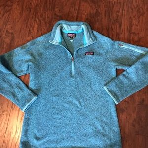 Blue 1/4 zip Patagonia